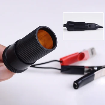 

12V Camping Fuse Holder Car Battery Terminal Clip-On Cigarette 200cm Lighter Power Socket Adaptor Socket Plug Connector Adapter