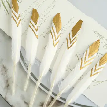 

20 pcs Glitter Goose Feather 10-15 CM Wedding Party Decoration Plumes feathers for Crafts jewelry making Accessories plumas