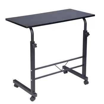

Removable P2 15MM Chipboard & Steel Side Table Black computer desk standing desk office desk study table.
