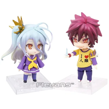 

NO GAME NO LIFE Shiro 653 Sora 652 PVC Action Figure Collectible Model Toy