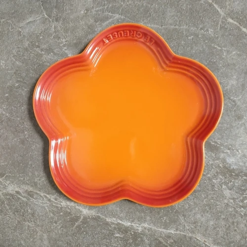 Orange plum plate