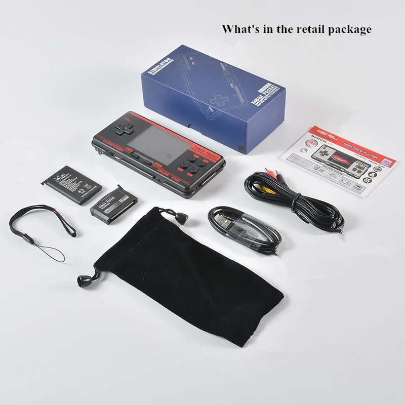 New FC3000  V3 Handheld game Player 3 inch HD IPS screen Support 8 emulators Built in 2000+ classic games Handheld game console