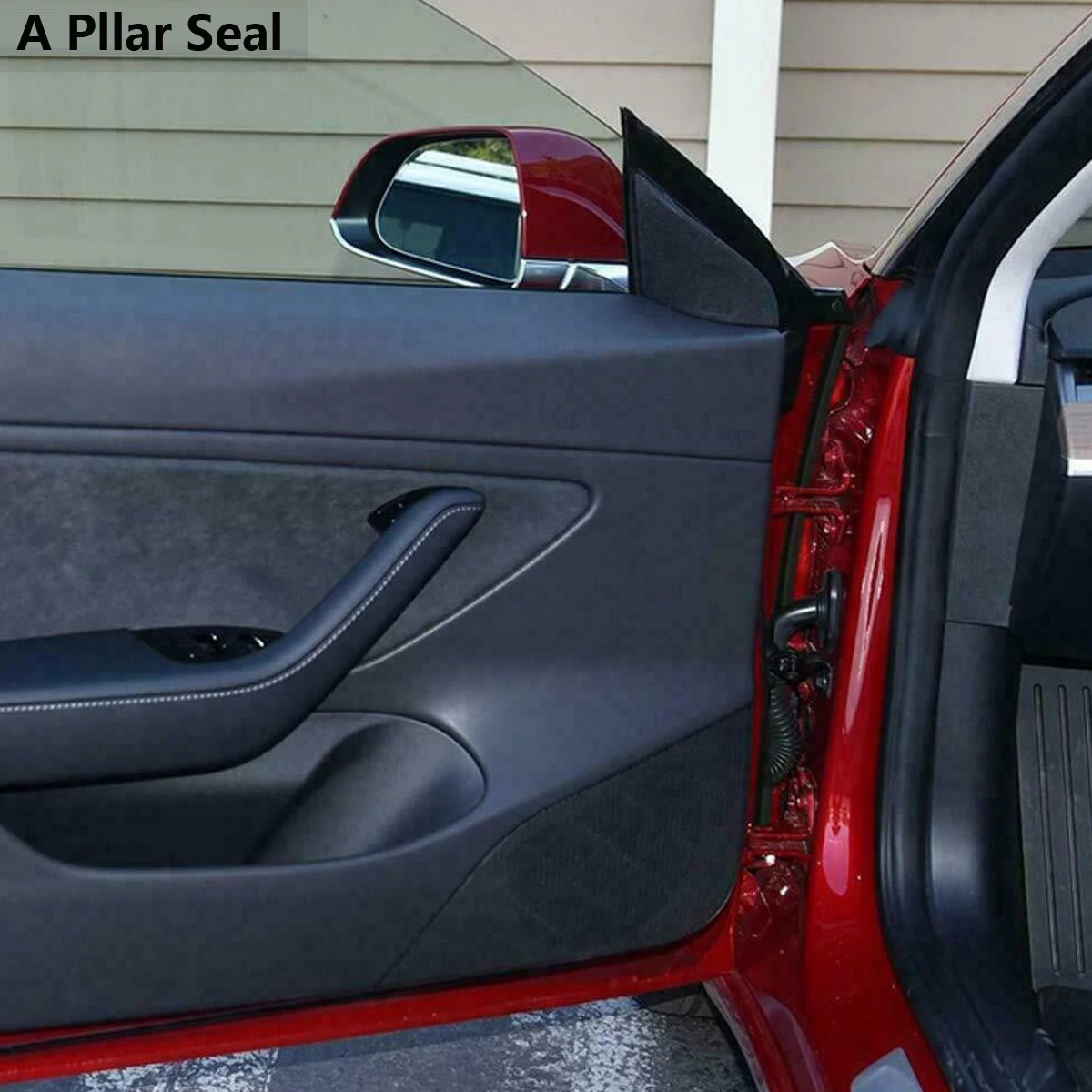 

For Tesla Model 3 Door Seal Soundproof Rubber Weather Draft Seal Strip PART HOT