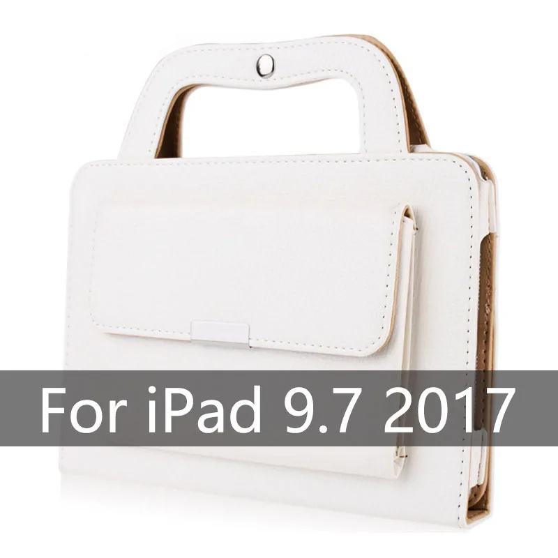 Для Ipad 9,7 чехол для планшета из искусственной кожи, чехол-портфель с откидной подставкой, чехол-кошелек для Apple Ipad Air 1 Air 2 Smart Case - Цвет: Черный
