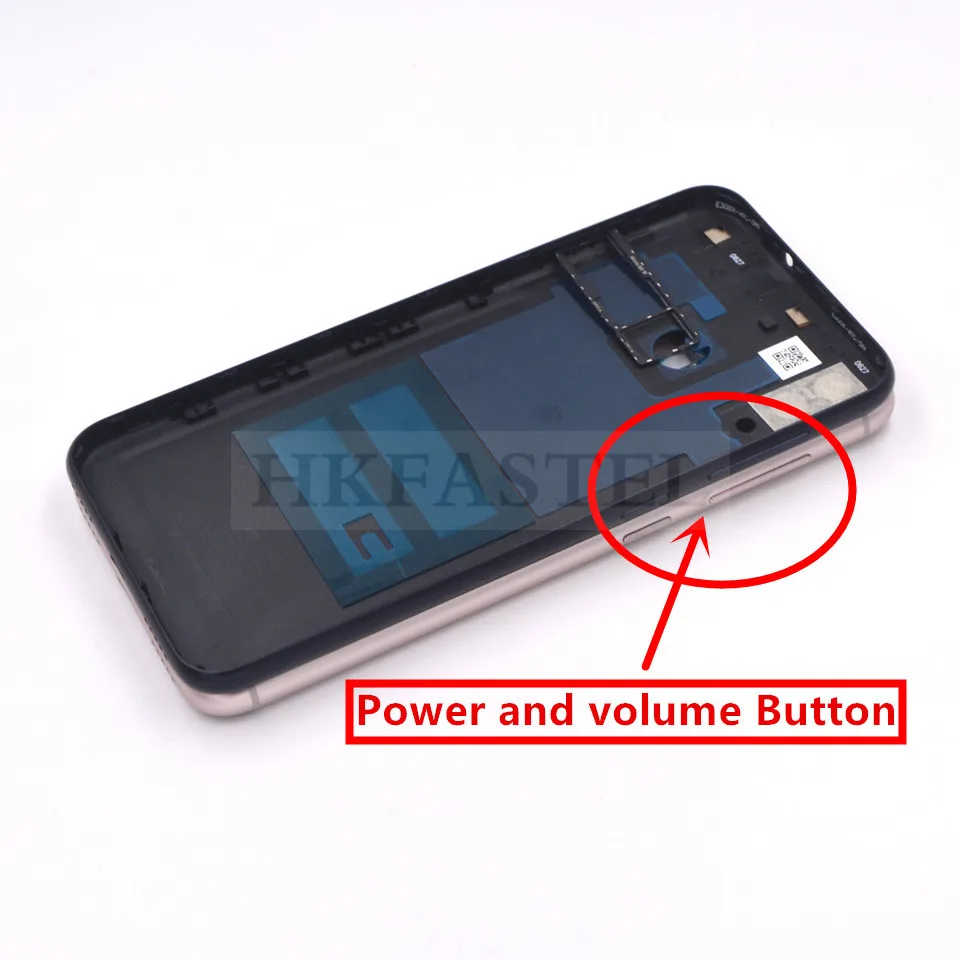 Для Asus Zenfone Max M1 ZB555KL, чехол с задней батарейкой и крышкой для sim-карты, SD карты, кнопка громкости питания+ объектив камеры