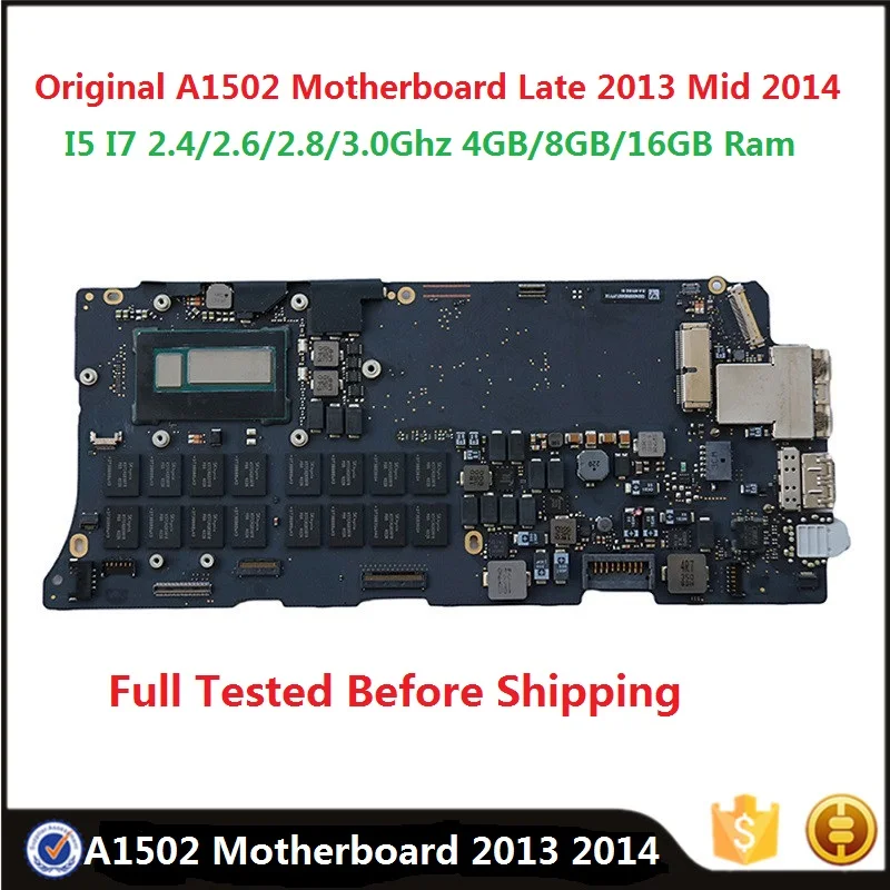 Протестированная материнская плата для MacBook Pro Retina 13 &quotA1502 2013 2014 года логическая