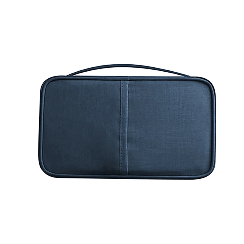 Travel Passport Document Storage Bag Waterproof Oxford Fabric Credit Card Wallet File Folder Document Storage Pouch Bags