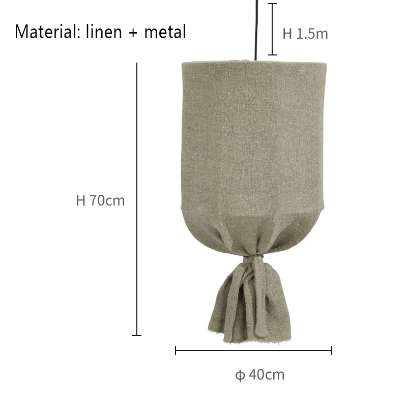40mx70cm Green Современные подвесные потолочные светильники из ткани светодиодный подвесной светильник освещение Decoracion гостиная спальня столовая люстра Подвесная лампа - Цвет корпуса: 40mx70cm Green