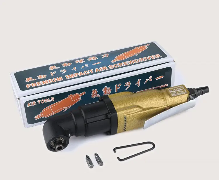 Pneumatic Right Angle Screwdriver Industrial Grade 9000rpm 7N.m Home Renovation High Quality Small Space Pneumatic Screwdriver