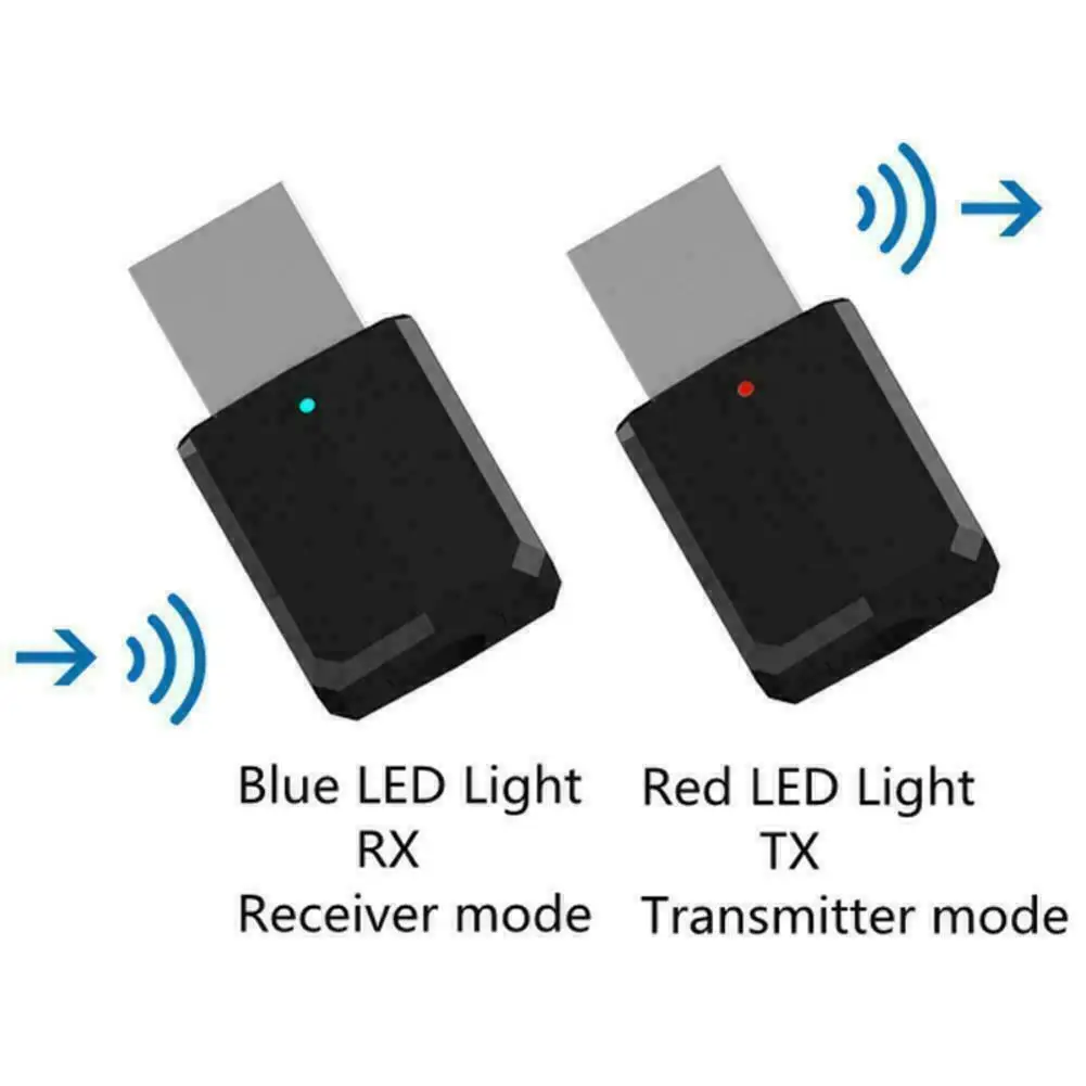 5,0 приемник аудио USB Bluetooth передатчик адаптер для ТВ/ПК наушники Динамик