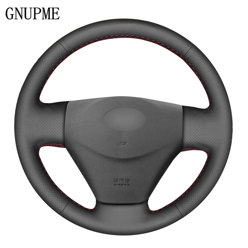 Black Artificial Leather Car Steering Wheel Cover for Kia Rio Rio5