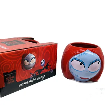 

Disney The Nightmare Before Christmas Sally 3D Stereoscopic Ceramic Cup Creative Cartoon Mug Office Decoration X4814