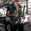 Summer Hawaiian Red Shirts Tropical Shirts Floral Men Tops Casual Shirt Short Sleeve Cotton Button Chemise Loose Vacation Beach ► Photo 2/6