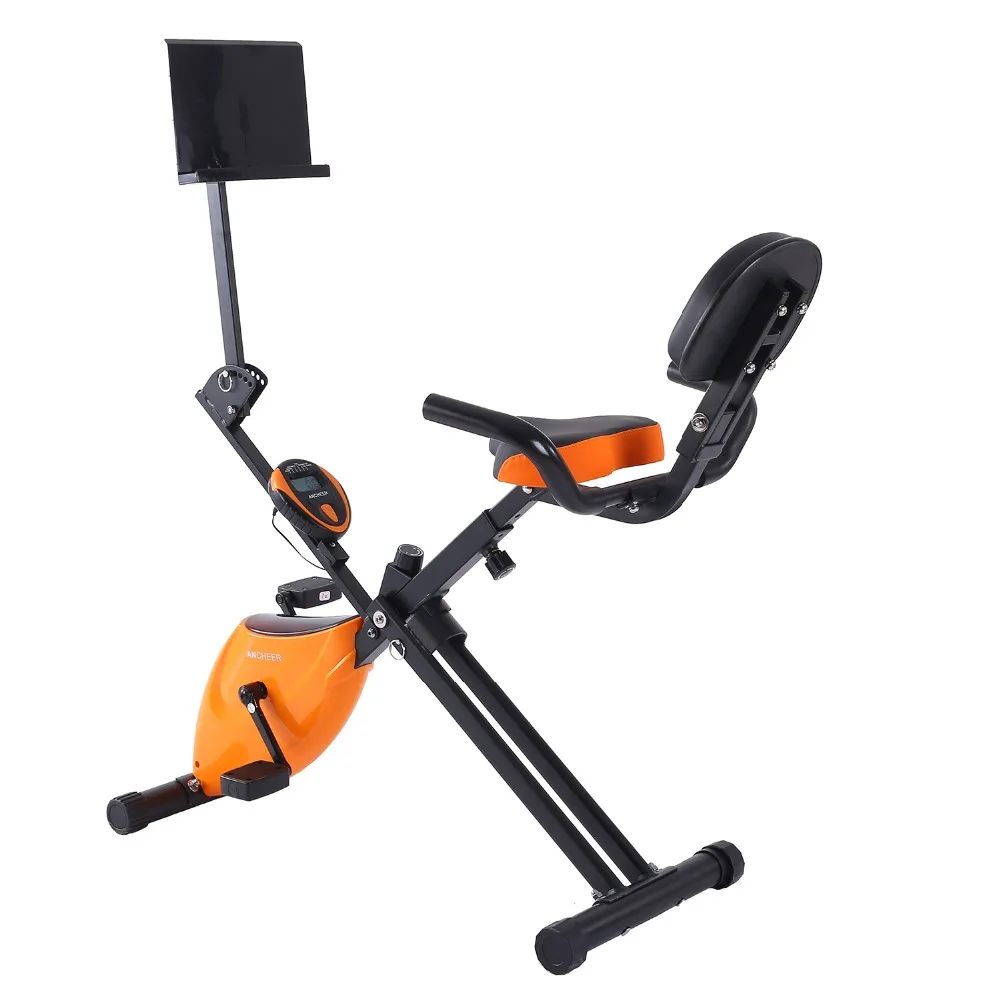 

Ancheer Folding Adjustable Magnetic Upright Exercise Bike Fitness Machine Indoor Cycling Bike