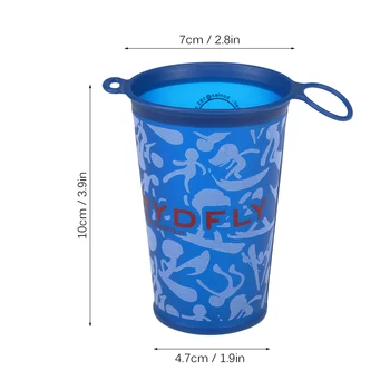 

2 PCS Outdoor Sports Bottle Sports Cup 200ml Foldable Soft Water Bottle for Outdoor Sports Hiking Cycling Camping Running