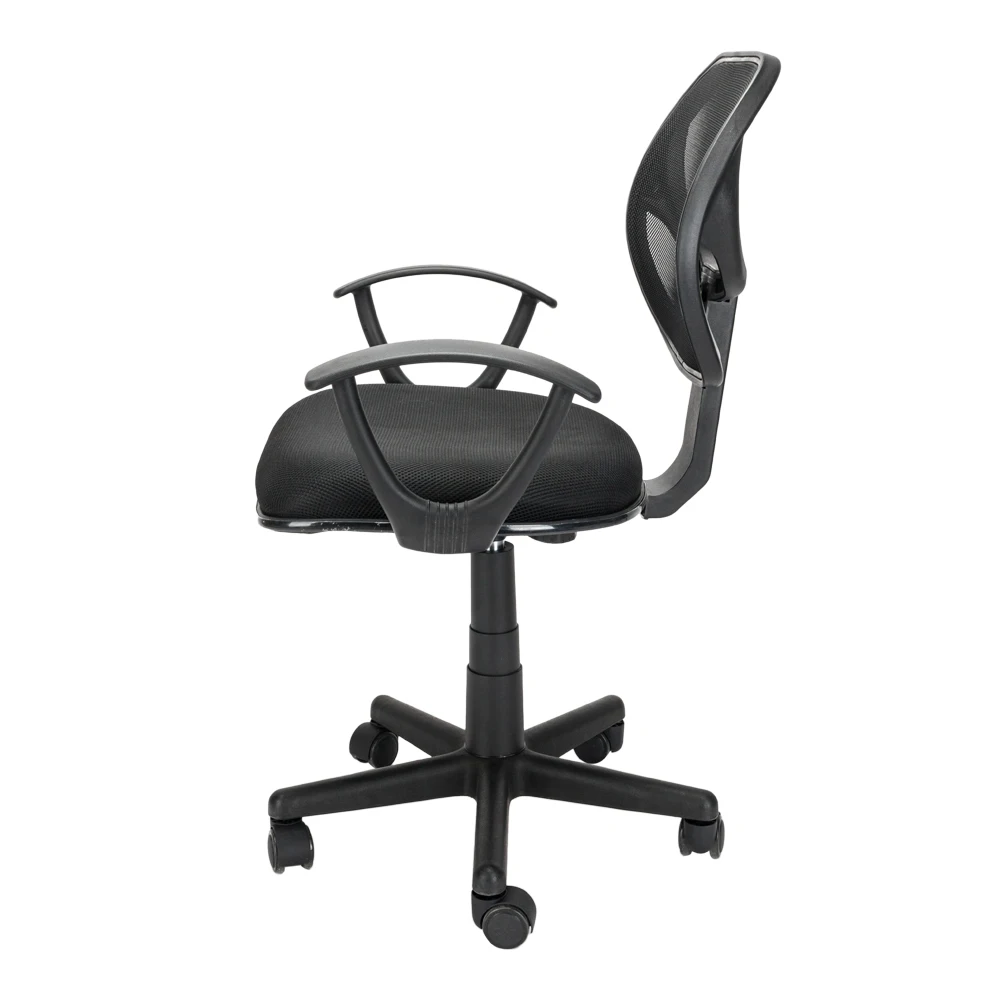 

1pcs Black Nylon Five-star Feet Mesh Chair Home Office Room Use for Businessmen Teachers Students