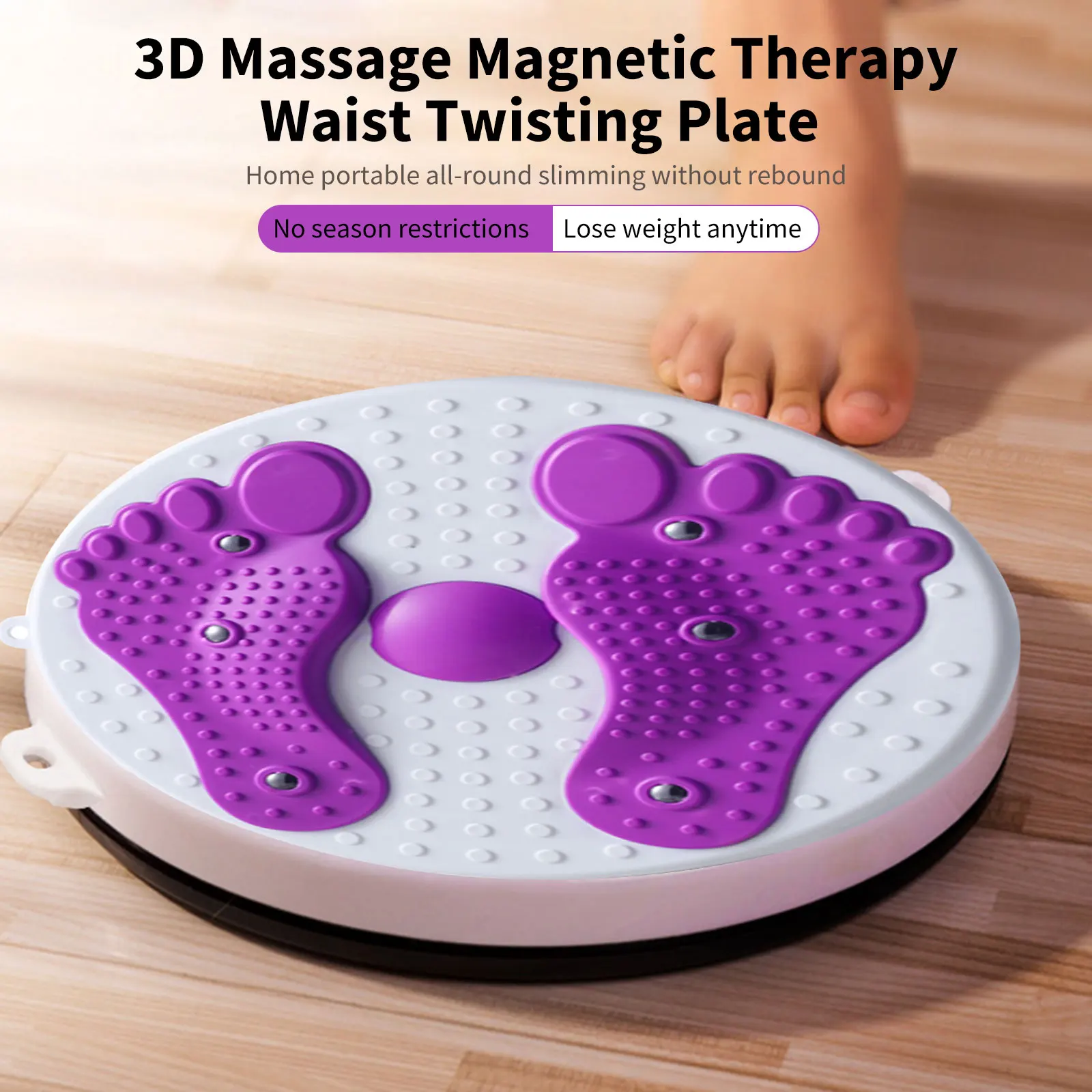 Waist Twisting Disc Balance Board Muscle Training Disc Magnet Waist Twisting Disc Fitness Balance Board Weight Lose Trainer Massage Wriggling Plate Twister Exercise Equipment