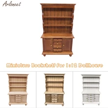 1:12 Dollhouse Furniture Miniature Bookshelf Living Room Kids Pretend Play Toy Decoration Miniature Dolls Simulation Home Toy