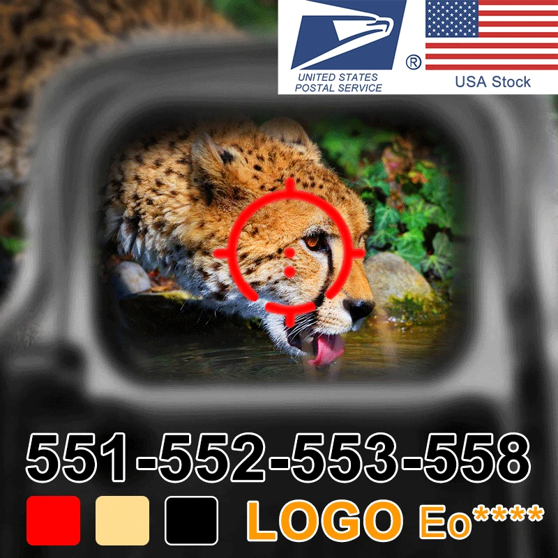 Lunette de visée holographique à points rouges et verts, fusil de chasse réflexe à points rouges avec monture de 20mm pour pistolet Airsoft G, 551 552 553 558
