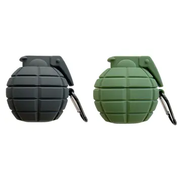 

Funny Bomb Protective Case Shockproof Silicone Cover Carabiner for Airpods Pro