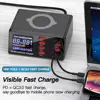 100 Вт 8 портов USB зарядное устройство Quick Charge 3,0 адаптер HUB Беспроводное зарядное устройство, зарядная станция PD быстрое зарядное устройство д... ► Фото 2/6