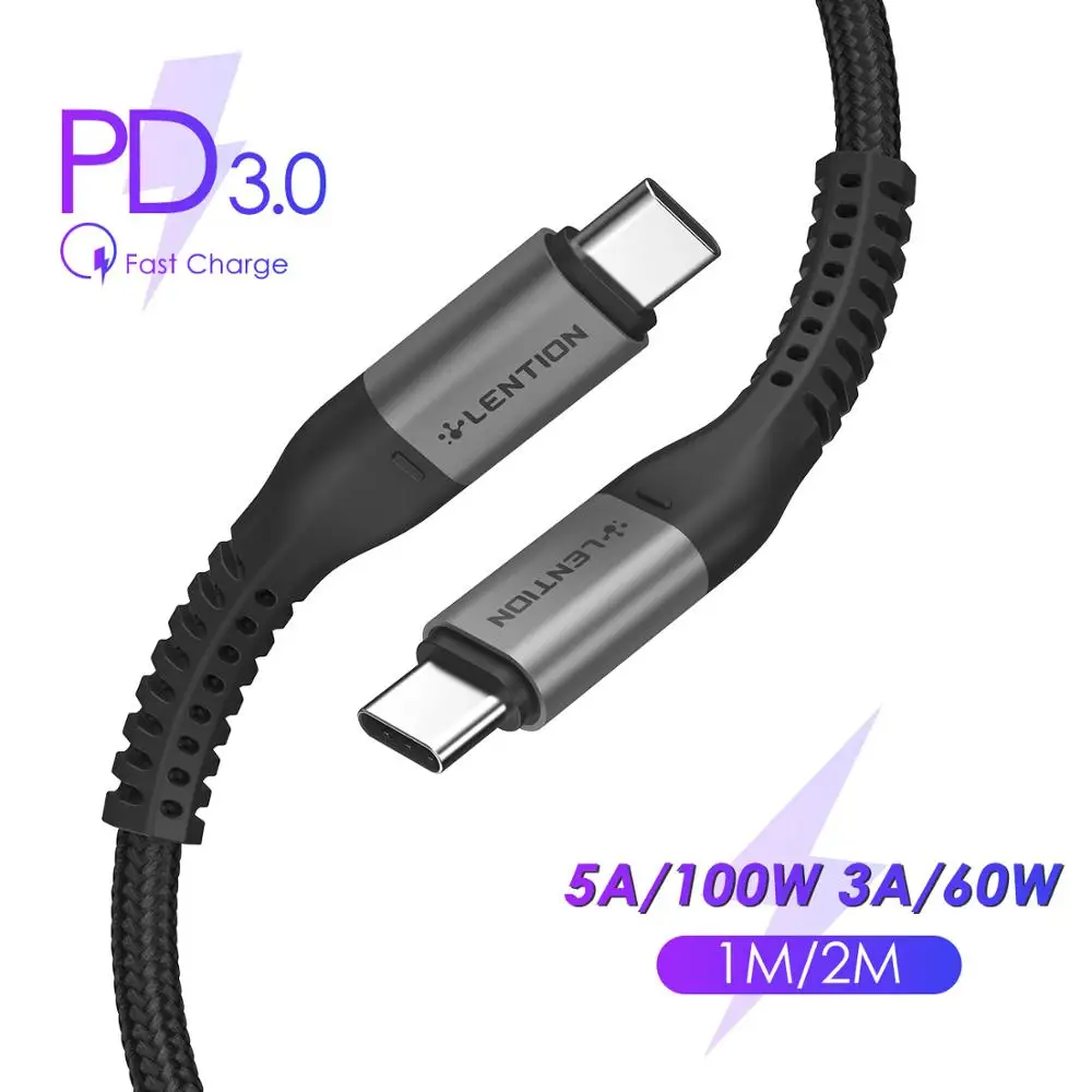 Кабель USB C Type для Xiaomi Redmi Note 8 Pro кабель быстрой зарядки 3 0 PD 100 Вт MacBook 16 зарядный 2