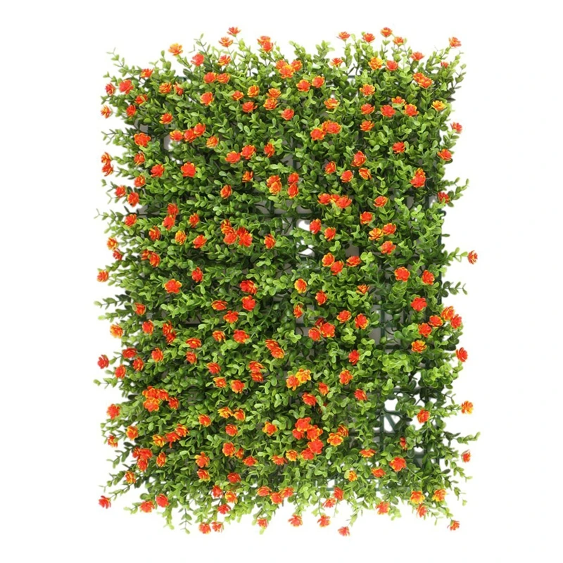 60x40cm Artificial Meadow Artificial Grass Wall Panel for Wedding or Home Decorations- 7