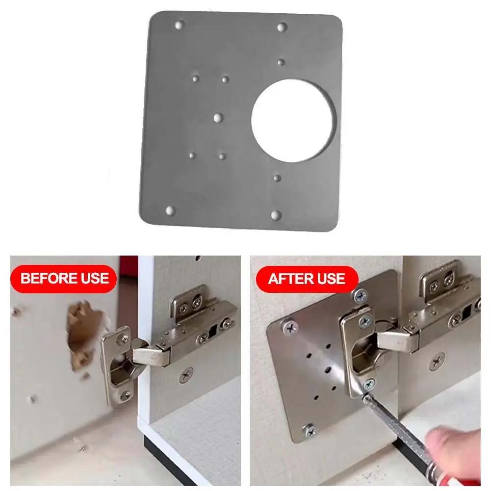 Hinge Repair Plates Hinged Steel Hinge Fixing Plate Anti-rust And Hinge Repair Plate Furniture Door Panel Accessories