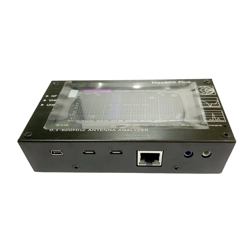 Max600 Plus анализатор HF/VHF/UHF антенны 0 1 600 МГц w/4 3 &quotTFT LCD сенсорный экран VS MINI