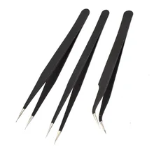 Антистатические щипцы ESD-11 ESD-12 ESD-15 экспорта Пинцет Толщина 1,5 мм Нержавеющая сталь Пинцет OEM