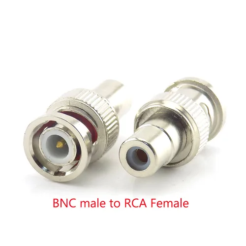 BNC 암 커넥터-암 BNC 수-수 RCA 암 BNC 암-RCA 수 어댑터 플러그 시스템 CCTV 카메라, 2/5/10 개 5