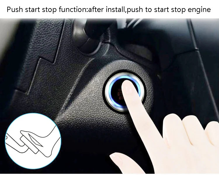 Tanie Dla volkswagena VW Car dodaj przycisk Start Stop klucz zdalny Start Stop sklep