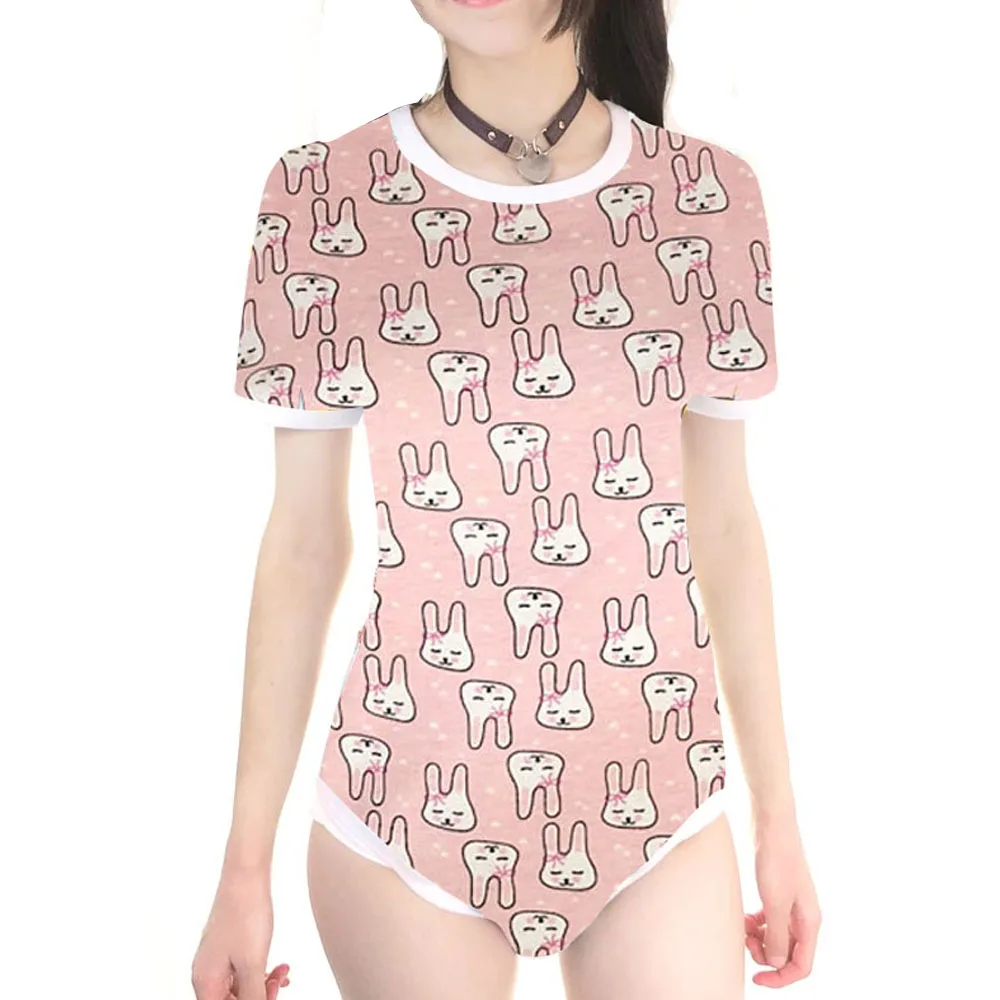 Боди для маленьких девочек ddlg/abdl одежда комбинезон с застежкой в промежности