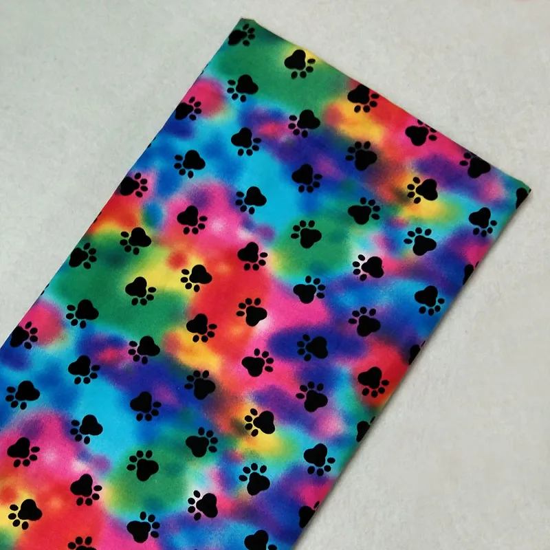 Разноцветная яркая хлопковая ткань 50x105 см с принтом в виде животных, Лоскутная ткань для одежды, вечерние платья, домашний декор