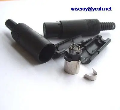 

DHL/EMS 250 PCS 7 Pin Mini-DIN Female Jack Connector With Plastic Handle Soldering cables-A8