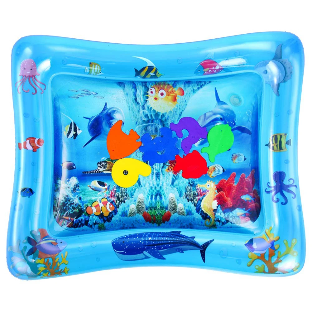 Baby Inflatable Tummy Water Padded Mat Aquarium Activity Center Cushion Toys Infant Play Mat Toddler Funny Pat Pad Toys