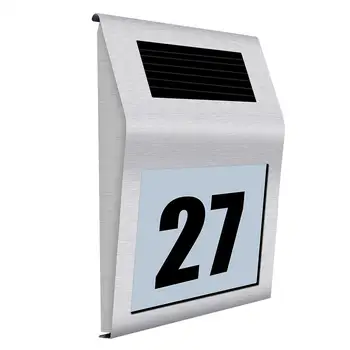 

Eco-Friendly Street Lamp Landscape LED Durable Outdoor Wall Light Hardlight Security Home Solar Solar House Address Light