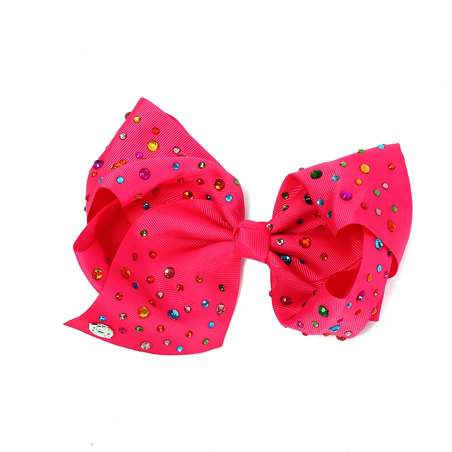 Jojo Siwa Inspired Girls Tutu Dress with Deluxe Bow Sparkly Rainbow Girls Princess Dress Kids Birthday Party Halloween Clothes (32)