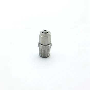 

304 Stainless Steel 1/8" 1/4" 3/8" 1/2" BSPT Male Thread To 4-16mm Quick Tube Pipe Fitting Union Connector Fit PU PTFE Tube