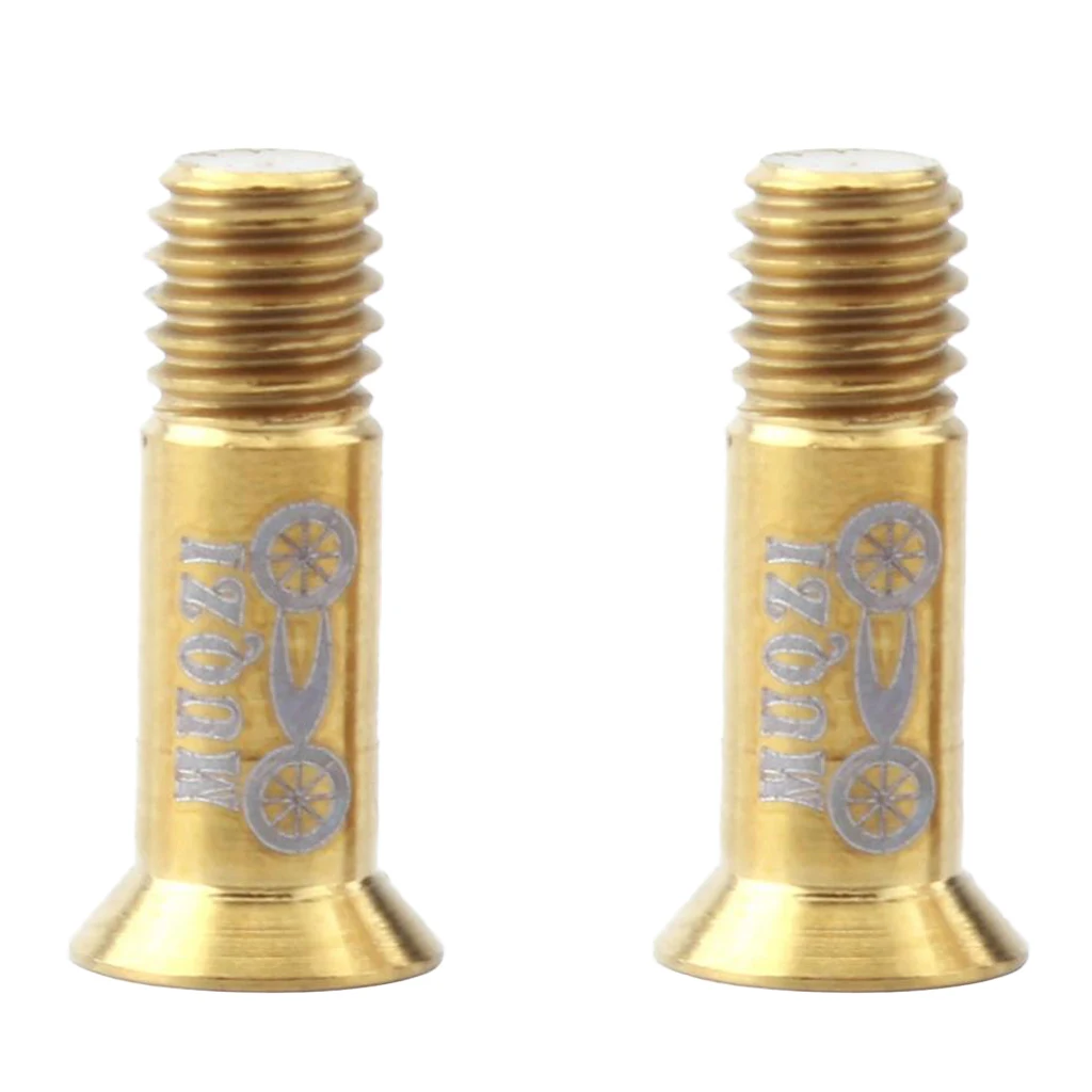 2x Titanium Alloy MTB Road Folding Bike Rear Derailleur Screws Limit Screw Bolts Replacement M5