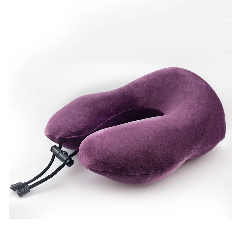

Natural latex U-shaped memory pillow soft and comfortable U-shaped pillow non-printed travel pillow cervical spine nap pillow