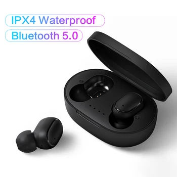

A6S Wireless Earphone Headphone PK Redmi Airdots Headsets Stereo TWS Bluetooth 5.0 With Mic Mini Sport Earbuds PK Mi Headphones