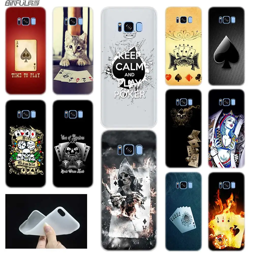 Мягкий силиконовый чехол для Samsung S30 S20 S11 S10 S9 S8 Plus lite 11e 10e Uitra S7Edge покер|Бамперы| |