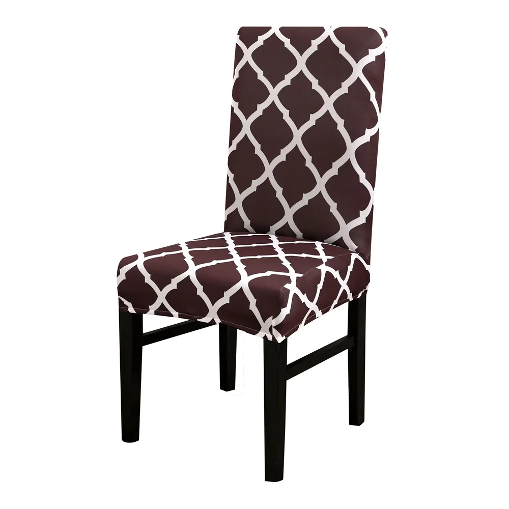 Urijk геометрический принт чехол для кресла спандекс для гостиной столовой Универсальный стрейч обеденный чехол стулья эластичные чехлы на кресла - Цвет: 21