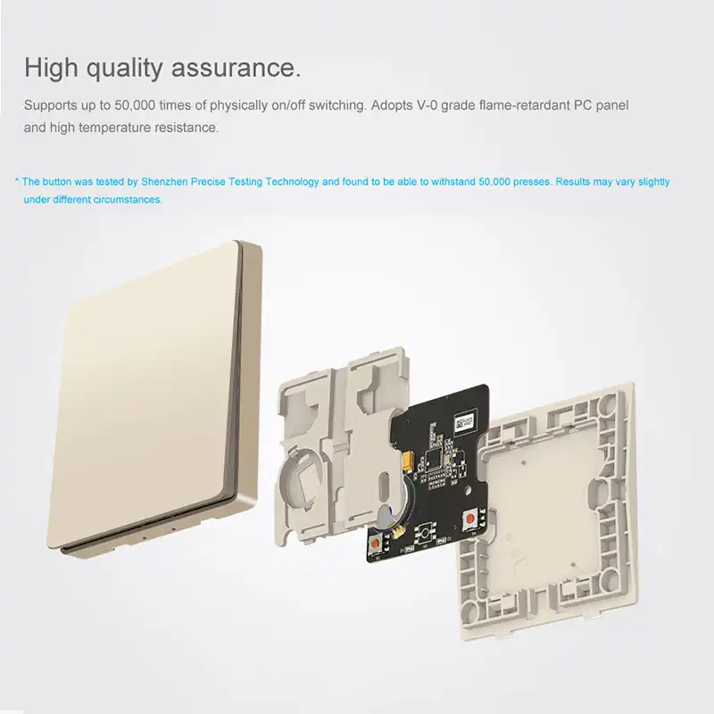 Interruptor De Pared Aqara Sin Linea Neutral Interruptor De Luz Mi
