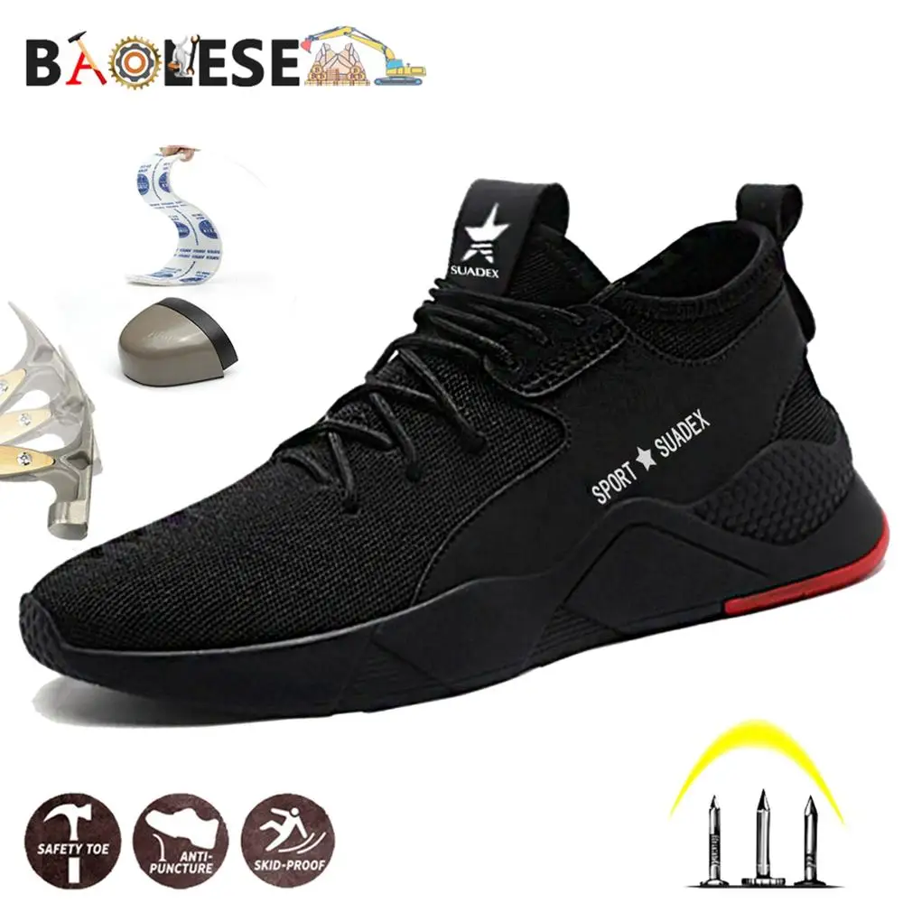 steel cap sports shoes