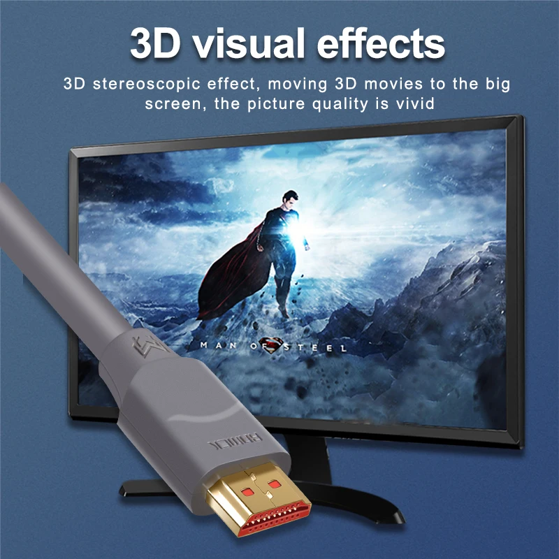Anmck HDMI кабель 4K 2,0 HDMI к HDMI кабель 3D 60 Гц кабель для разветвителя переключатель ТВ коробка ноутбук PS3 проектор компьютер