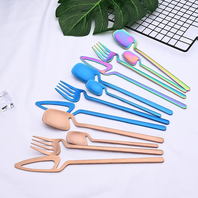 Set 6 Forchette Da Dessert Nero | Acciaio Inox Placcato Titanio | Per Frutta, Formaggio, Antipasti - Foto 10