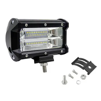 

72W Two Rows LED Light Bar Waterproof 6000K Modified Vehicle Searchlight Off-road Car Overhaul Work Lights Cross Country Truck