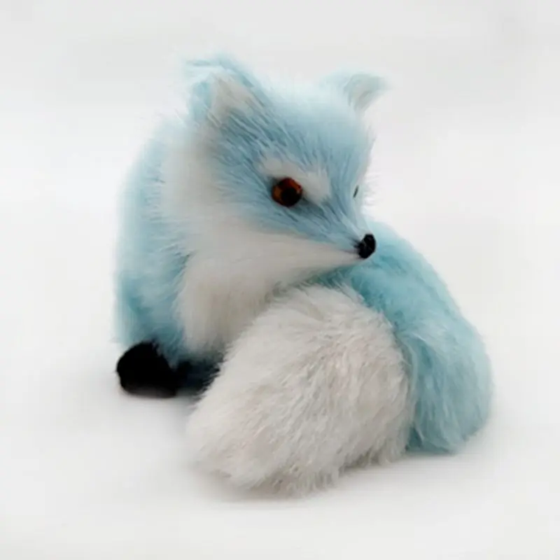 

Cute Simulation Animal Mini Squatting Pet Model Home Decor Wedding Plush Toys R9UE